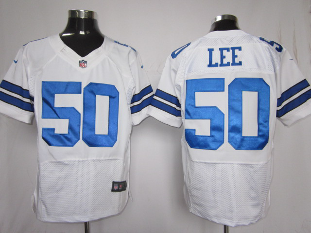 Dallas Cowboys 50 Lee White Nike Elite Jersey